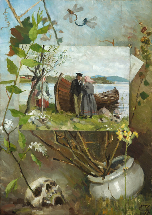 In Spring, vintage artwork by Akseli Gallen-Kallela, 12x8" (A4) Poster