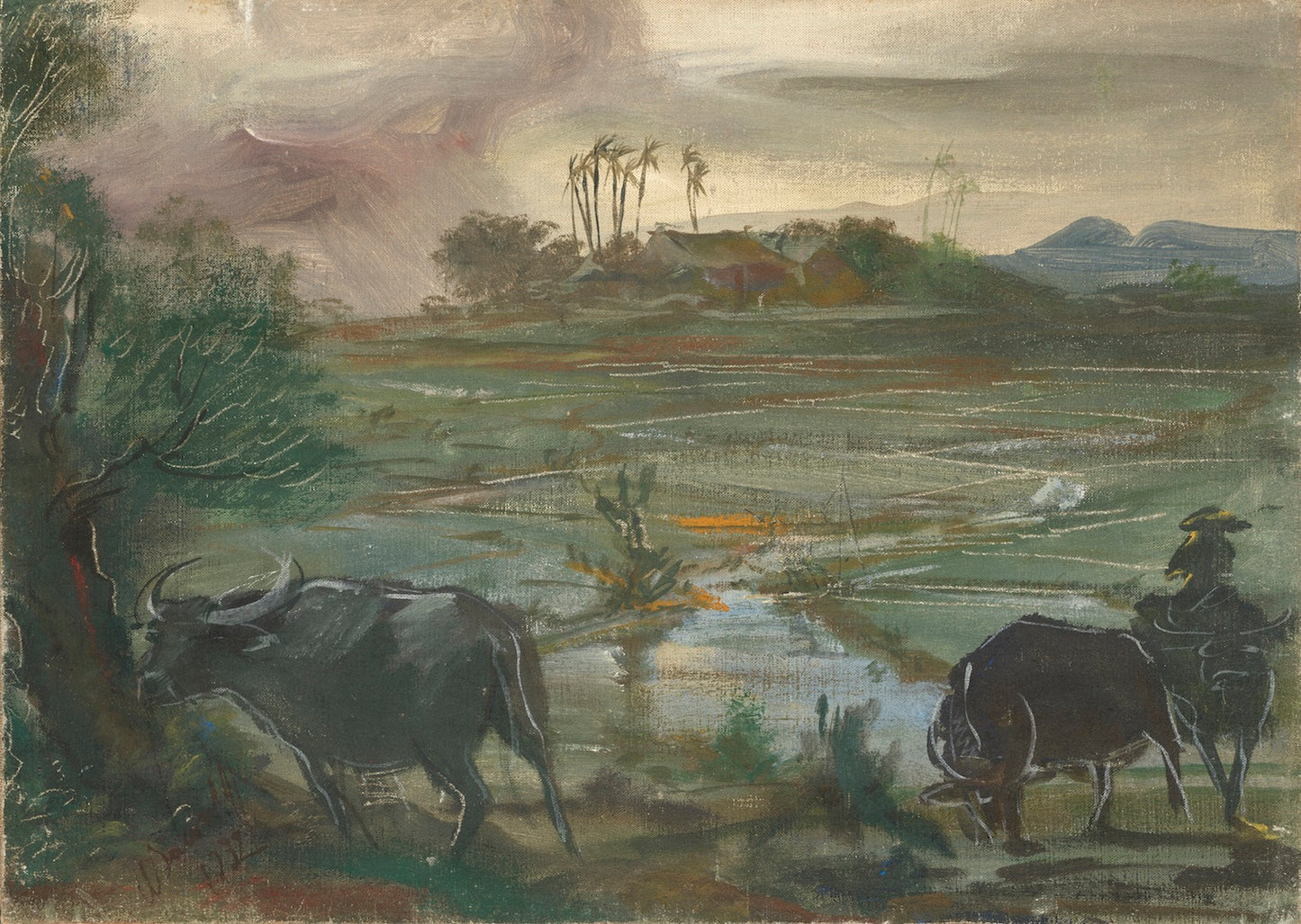 ières à Annam, Indochine by Alexander Evgenievich Yakovlev,16x12(A3) Poster