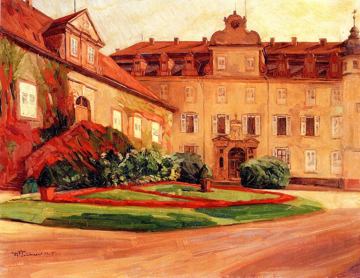 Baden-Baden Castle by Wilhelm Trubner,A3(16x12")Poster
