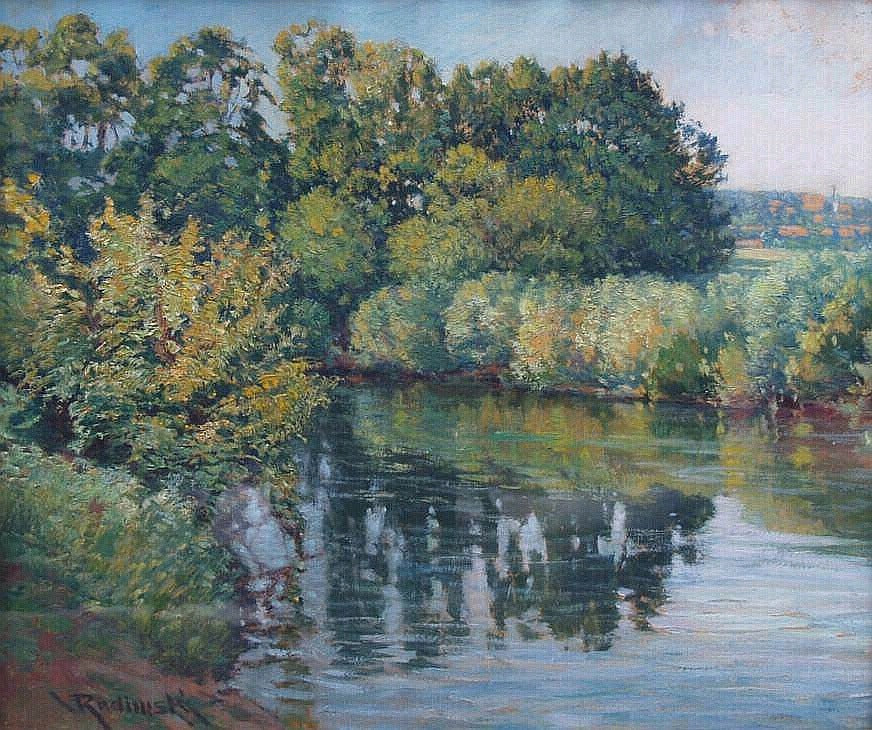 Banks of the River by Vaclav Radimsky,A3(16x12")Poster