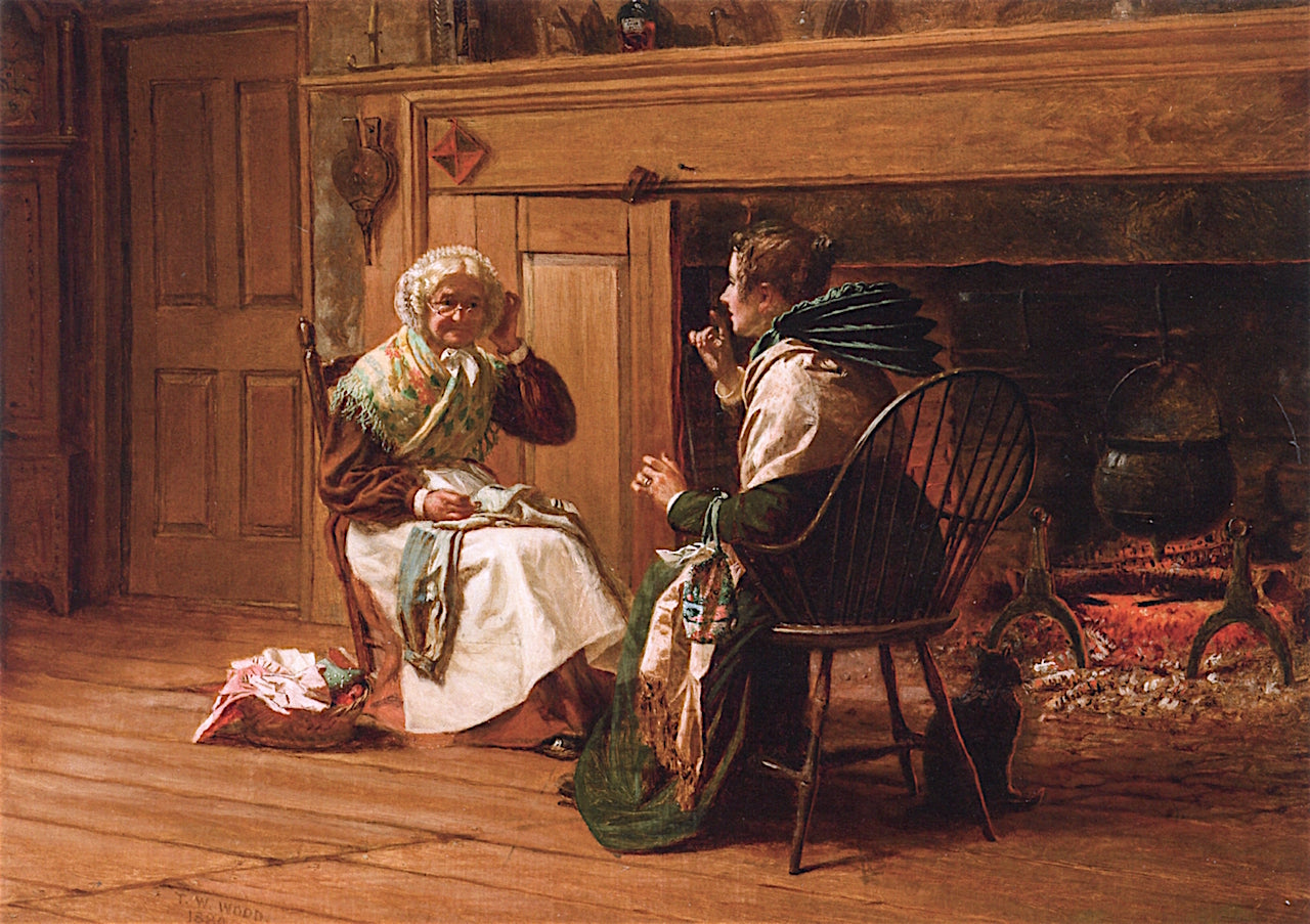 Strictly Confidential, vintage artwork by Thomas Waterman Wood, 12x8" (A4) Poster