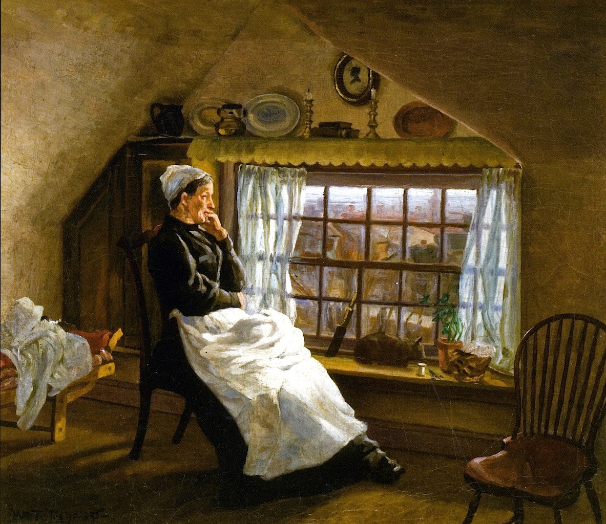 Woman by the Window by William Trego,A3(16x12")Poster