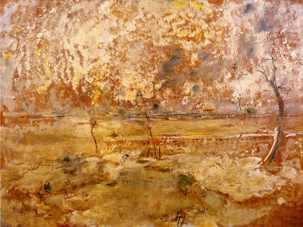 Floods at Saint-Denis by Jean-Franaois Raffaëlli,A3(16x12")Poster