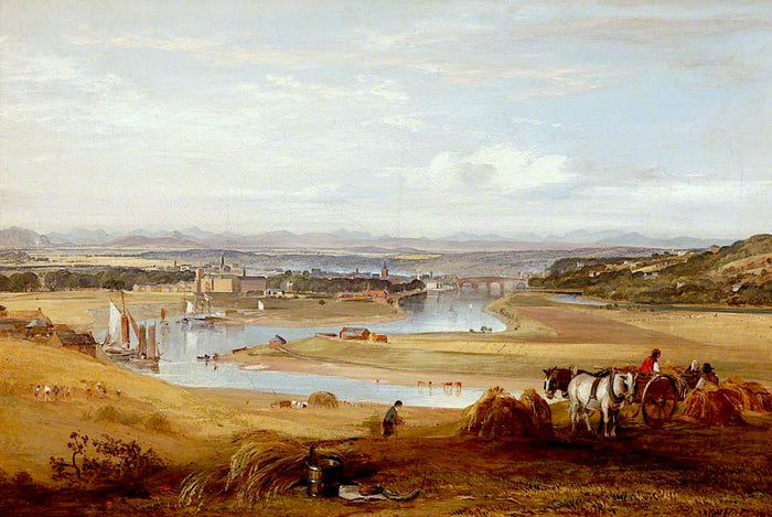 Perth from the South, vintage artwork by Horatio McCulloch, A3 (16x12