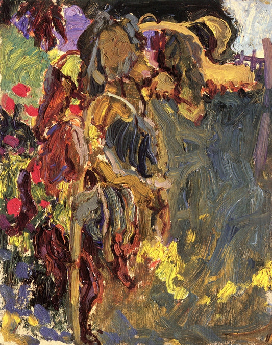 The Tangled Garden (sunflower study), vintage artwork by James Edward Hervey MacDonald, 12x8" (A4) Poster