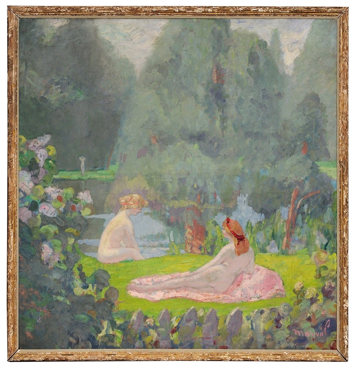 Nude Women in the Park by Jacqueline Marval,A3(16x12")Poster