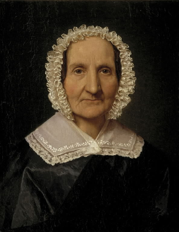 Juliane Dorothea Købke, nee Ratz, the Artist’s Mother-in-Law, vintage artwork by Christen Købke, A3 (16x12") Poster Print