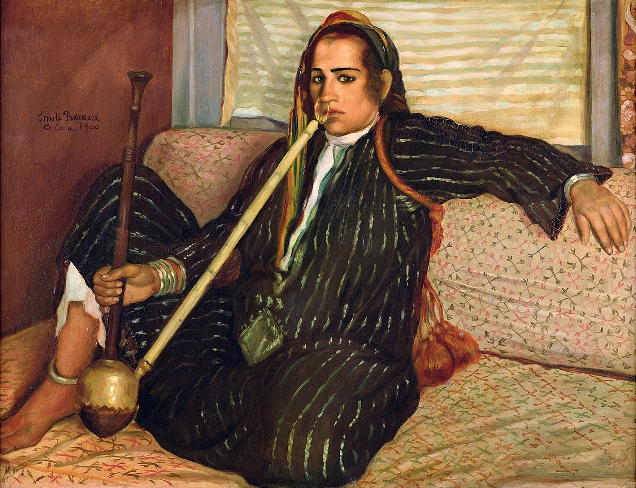 Smoking Hashish by Emile Bernard,A3(16x12")Poster