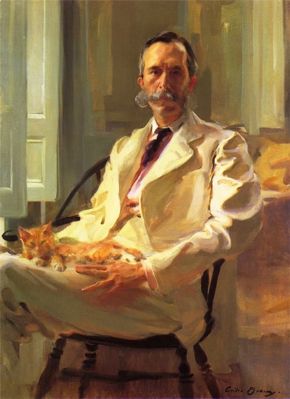 Henry Sturgis Drinker, vintage artwork by Cecilia Beaux, 12x8" (A4) Poster