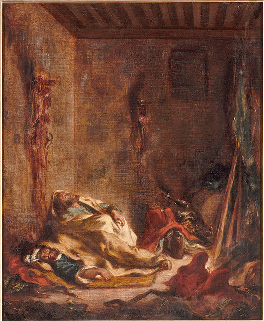 Bodies of Moroccan Guards at Meknes, vintage artwork by Eugène Delacroix, A3 (16x12") Poster Print