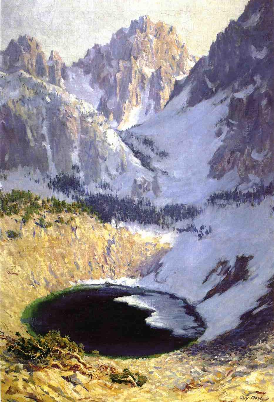 The Blue Pool near Mt. Whitney by Guy Orlando Rose,A3(16x12")Poster