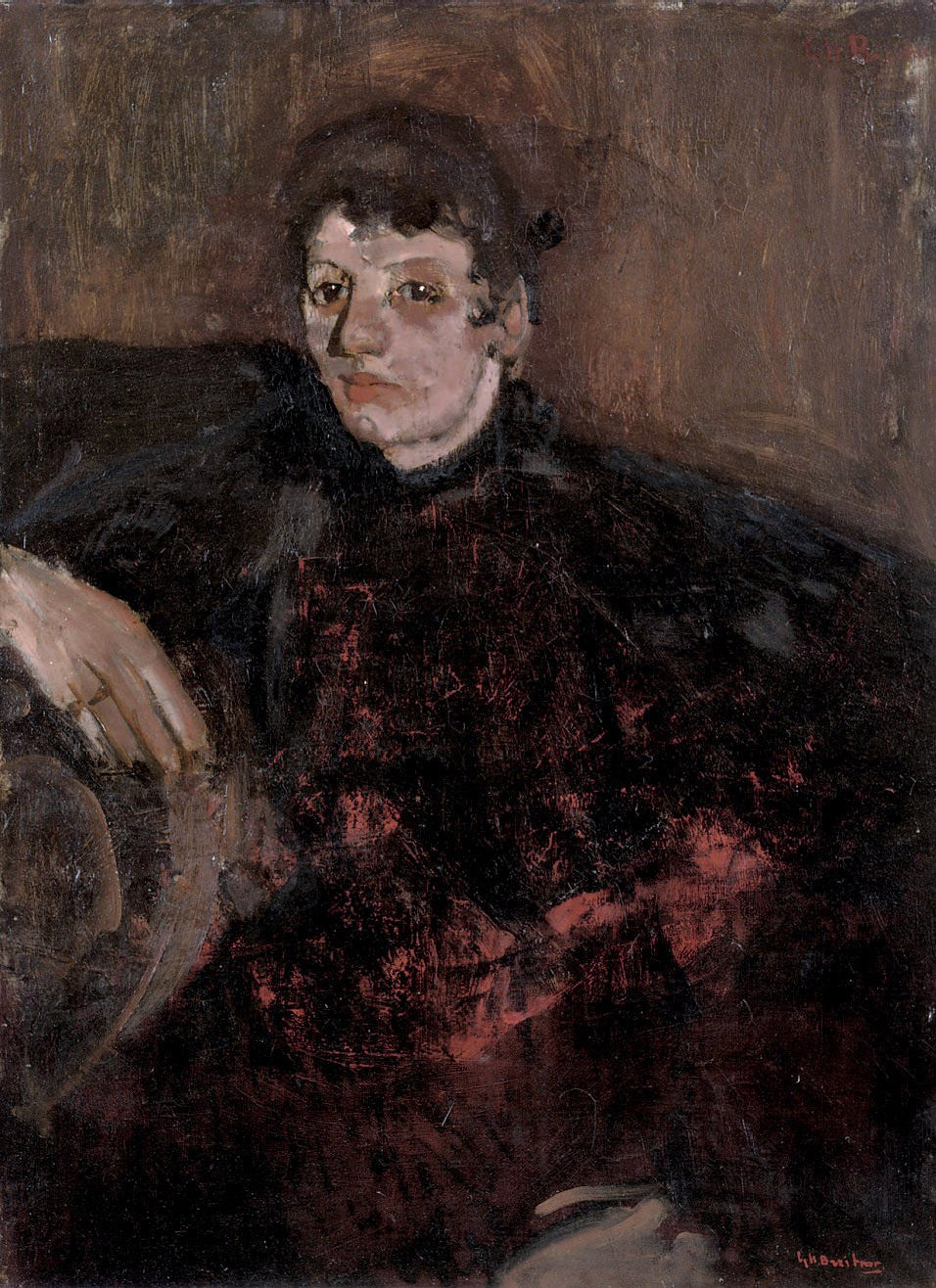 Portrait of Marie Breitner by George Hendrik Breitner,A3(16x12")Poster