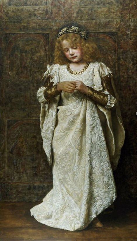 The Child Bride, vintage artwork by John Maler Collier, 12x8" (A4) Poster