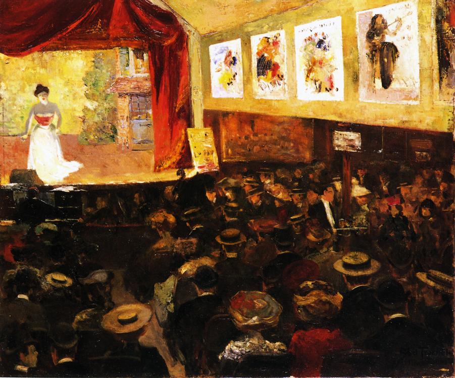 The Cafe-Concert by Louis Abel-Truchet,A3(16x12")Poster