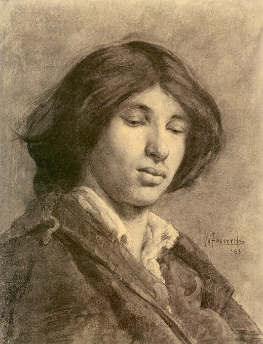 A Model, vintage artwork by William Forsyth, 12x8" (A4) Poster