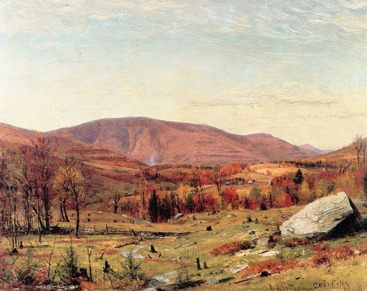 Autumn, Hunter Mountain, vintage artwork by Thomas Worthington Whittredge, A3 (16x12") Poster Print