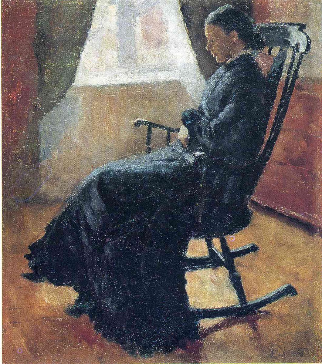 Aunt Karen in the Rocking Chair by Edvard Munch,A3(16x12")Poster