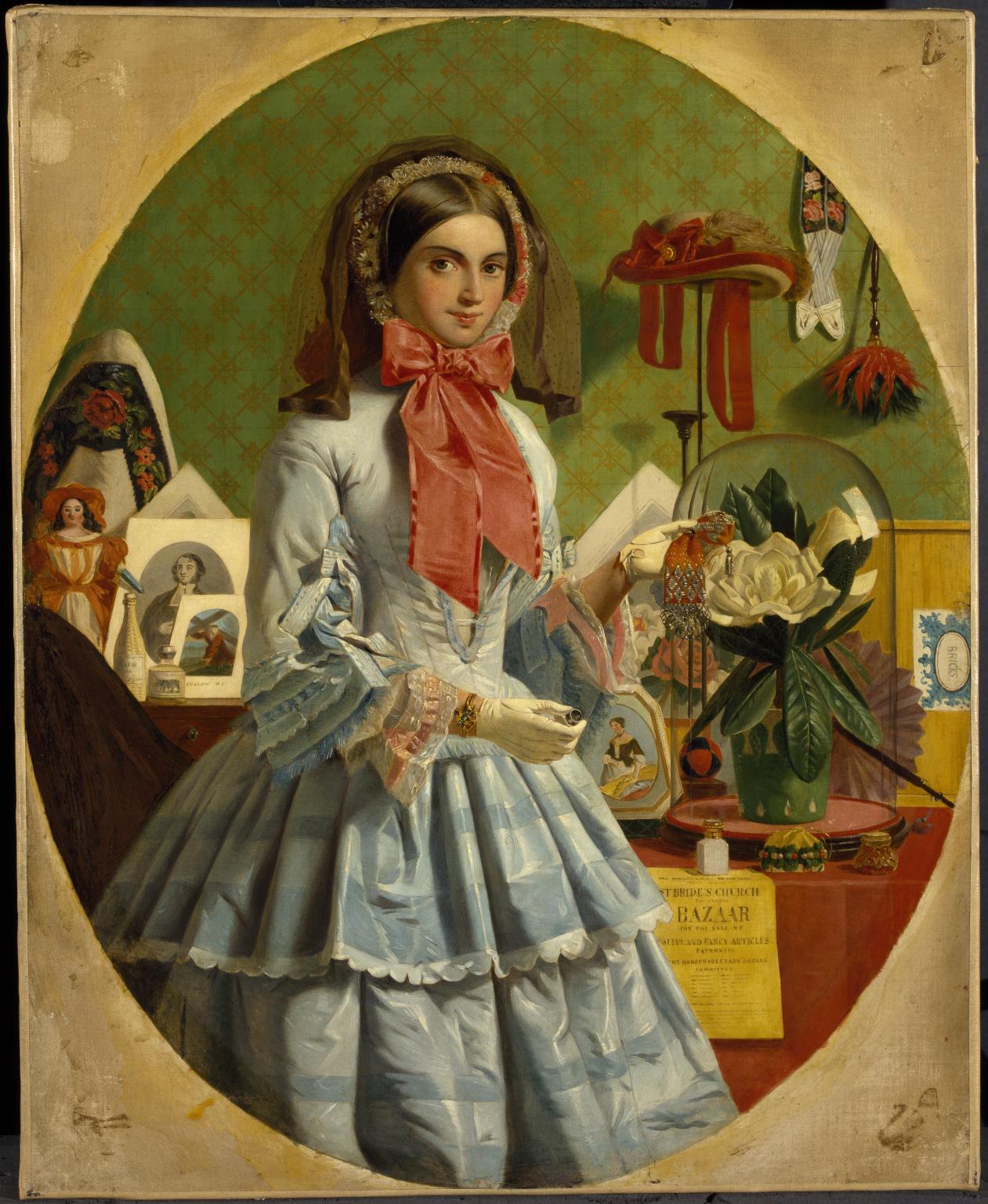 The Empty Purse (Replica of 'For Sale'), vintage artwork by James Collinson, 12x8" (A4) Poster