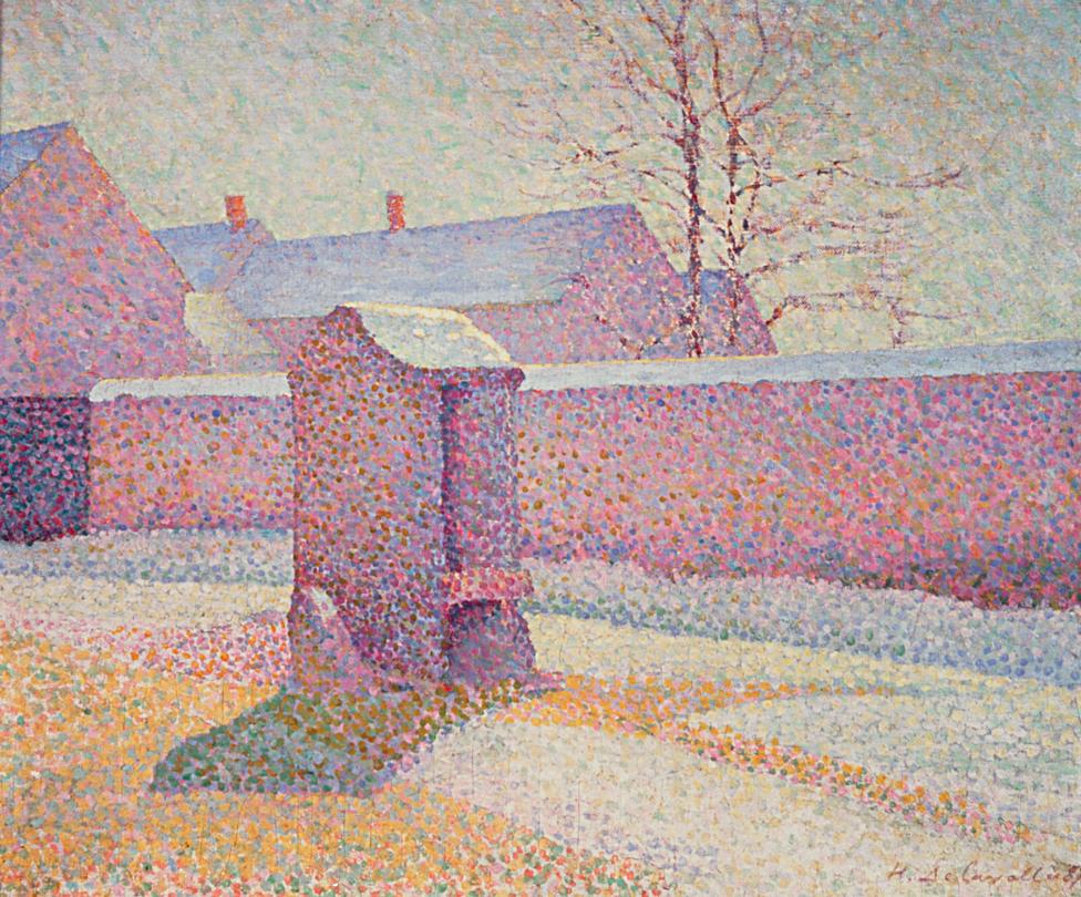The Well, Winter by Henri DeLavallee,A3(16x12")Poster
