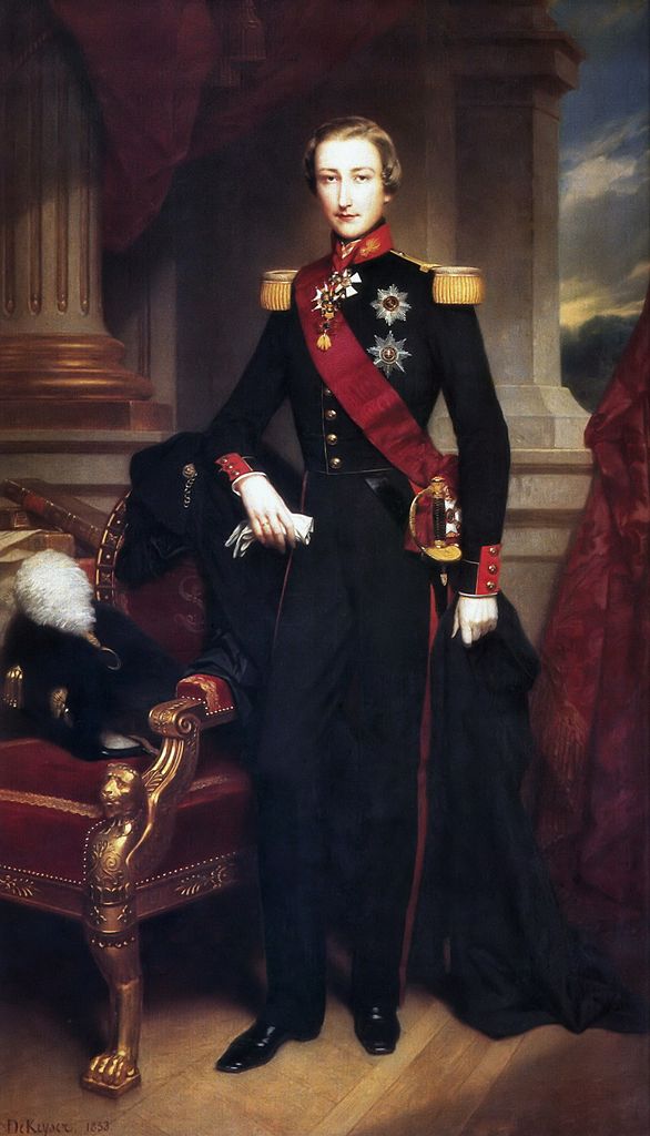 Leopold of Belgium, Duke of Brabant, vintage artwork by Nicaise de Keyser, A3 (16x12") Poster Print