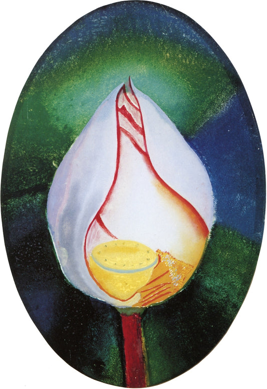 Lotus Flower, vintage artwork by Joseph Stella, 12x8" (A4) Poster