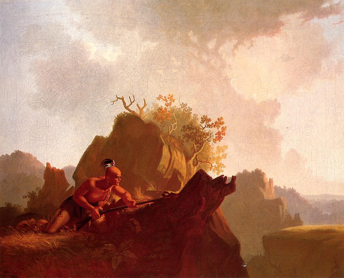 The Concealed Enemy, vintage artwork by George Caleb Bingham, A3 (16x12") Poster Print