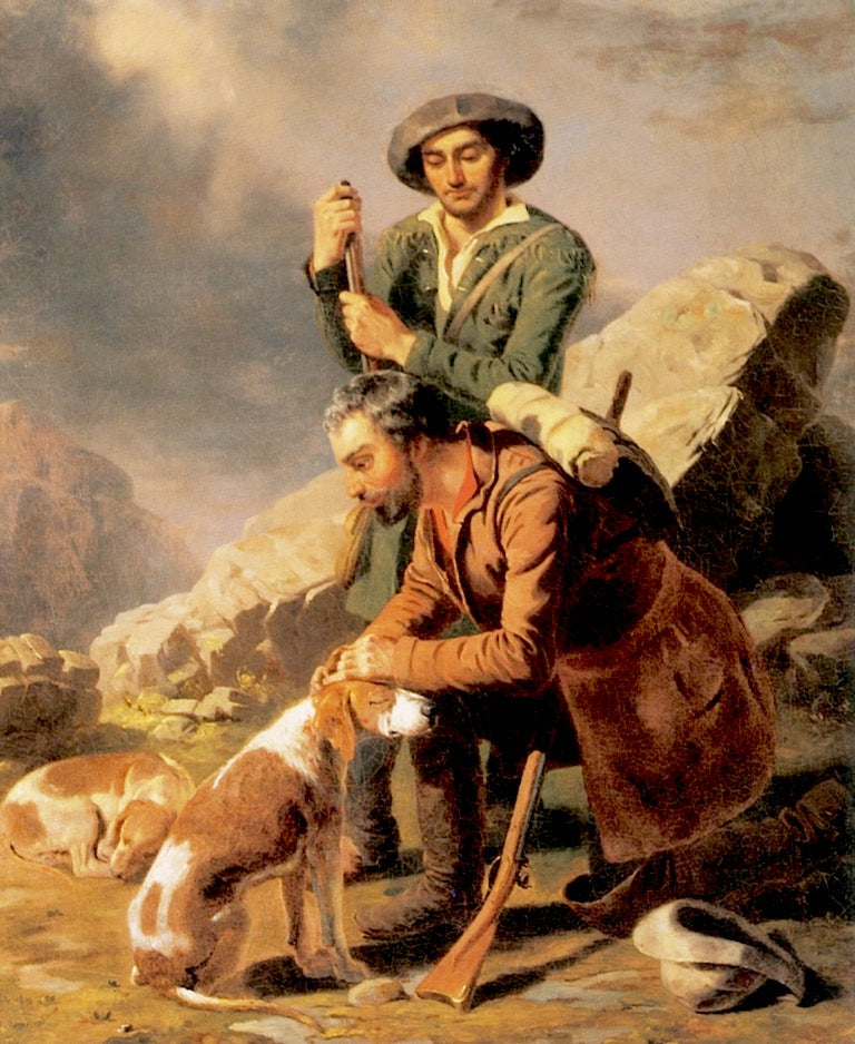 Wounded Hound, vintage artwork by William Tylee Ranney, A3 (16x12") Poster Print