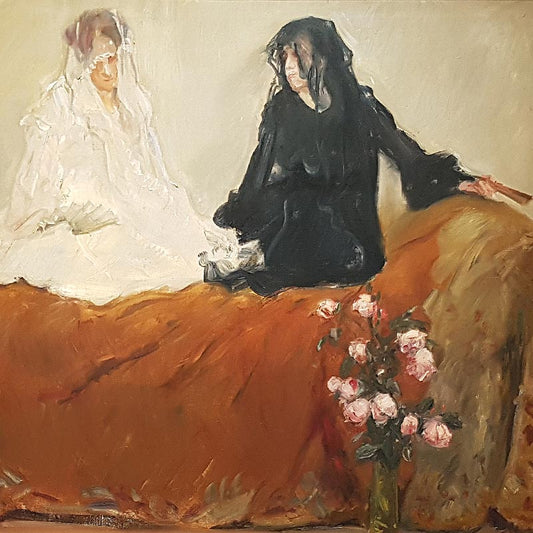 La dame blanche et la dame noire by Max Slevogt,A3(16x12")Poster
