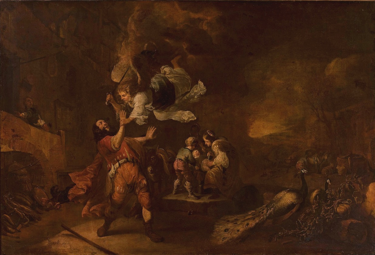 The Circumcision of Son of Moses, vintage artwork by Jan Baptist Weenix, 12x8" (A4) Poster