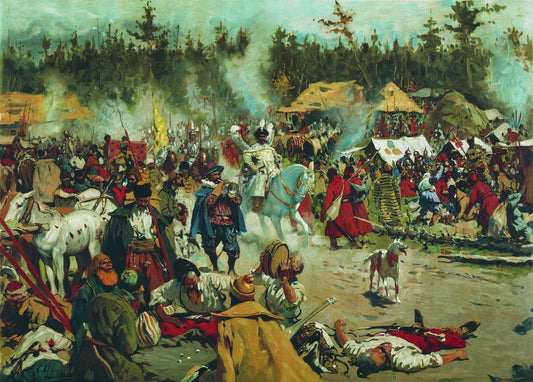 Time of Troubles, vintage artwork by Sergei Ivanov, 12x8" (A4) Poster
