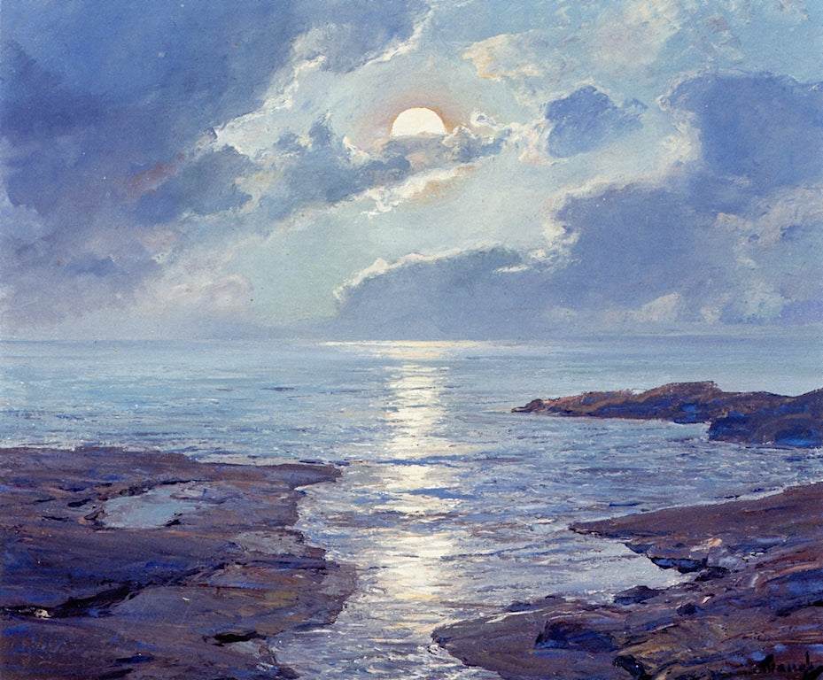 The Risen Moon by Frederick Judd Waugh,A3(16x12")Poster