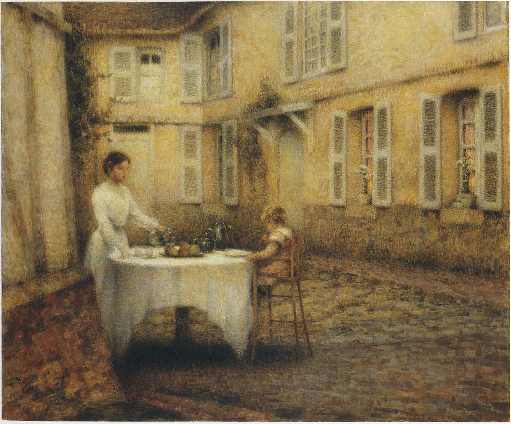 Dinner in the Garden by Henri Le Sidaner,A3(16x12")Poster