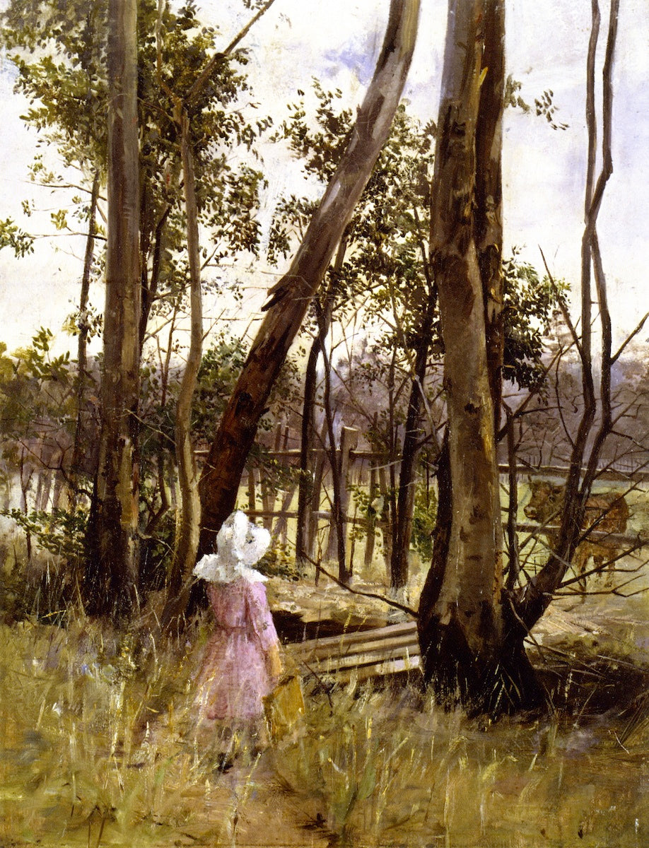 Obstruction, Box Hill, vintage artwork by Jane Sutherland, 12x8" (A4) Poster