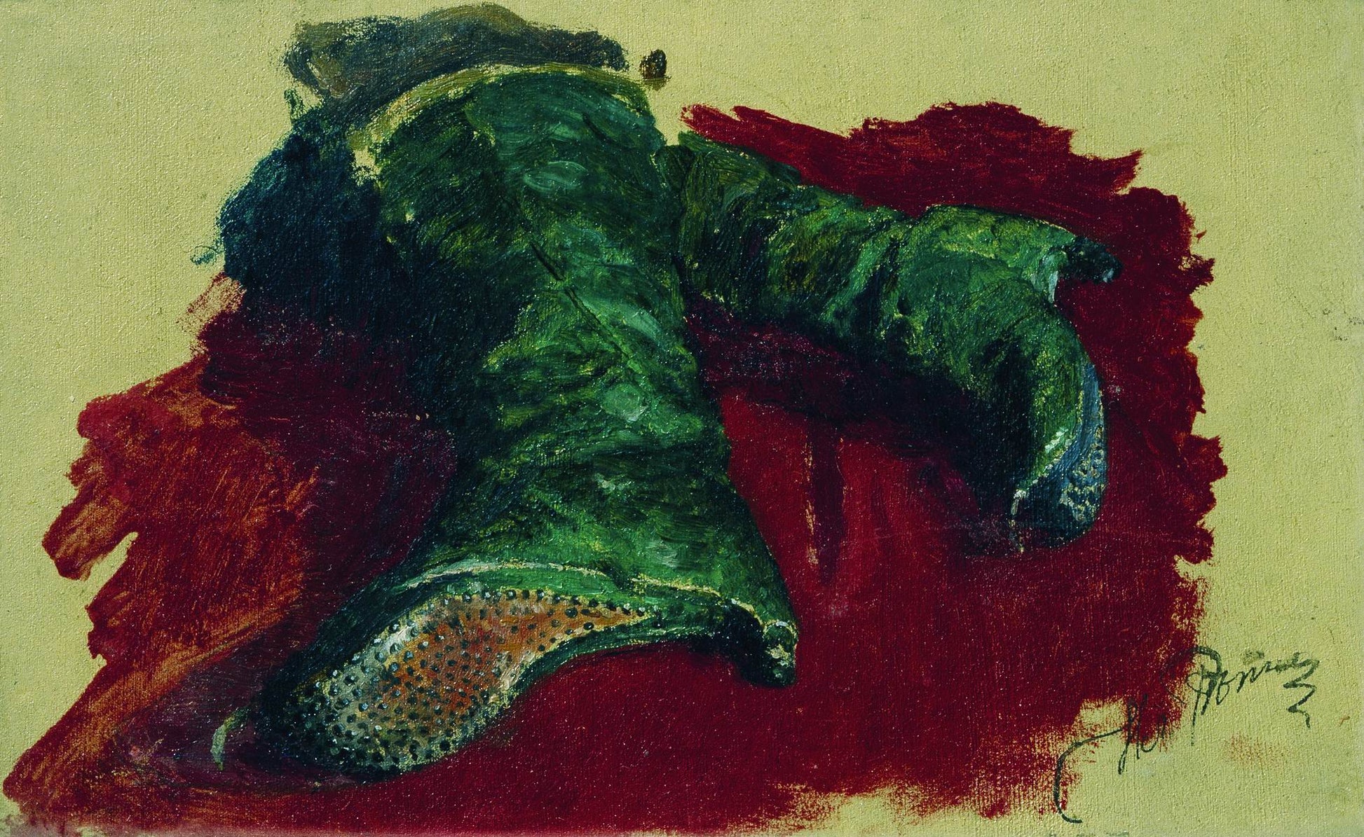 Boots (study), vintage artwork by Ilia Efimovich Repin, 12x8" (A4) Poster
