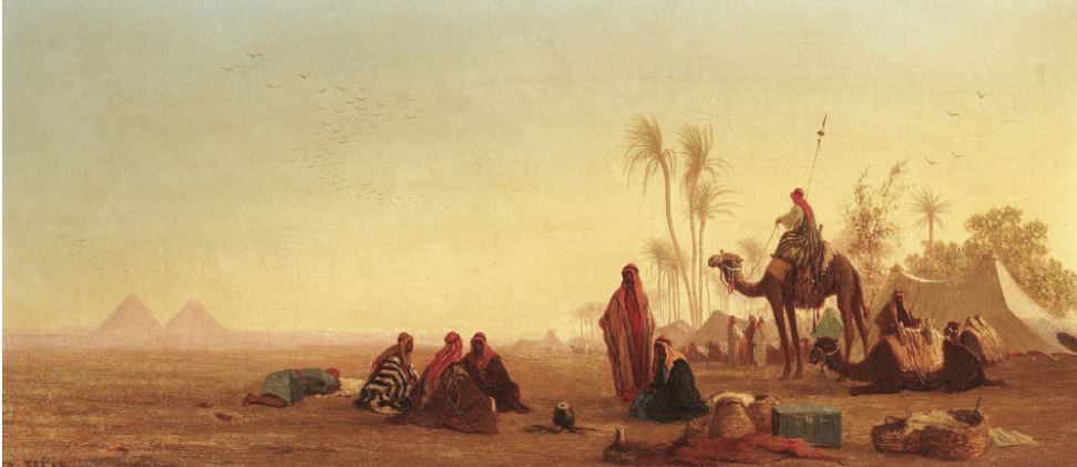 Stop at the Oasis, vintage artwork by Charles Theodore Frère, A3 (16x12") Poster Print