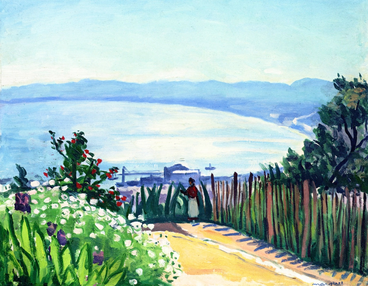 Baie d'Alger vue d'El-Biar by Albert Marquet,16x12(A3) Poster
