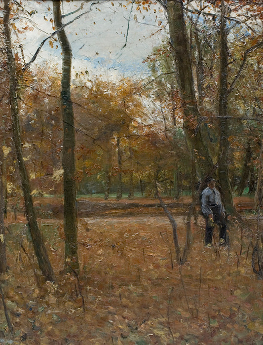 Autumn in Søndermarken by Albert Gottschalk,A3(16x12")Poster