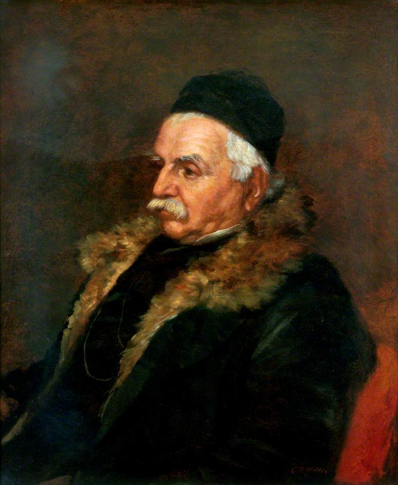Constantine John Ionides, vintage artwork by George Frederic Watts, A3 (16x12") Poster Print