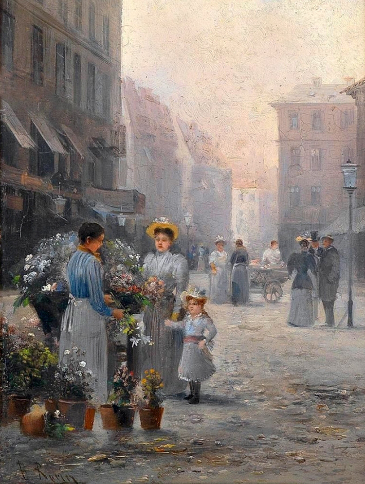 In the Latin Quarter, Paris by Emil Barbarini,A3(16x12")Poster