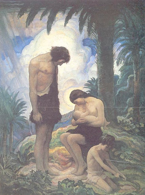 The First Family by Newell Convers (N.C.) Wyeth,16x12(A3) Poster
