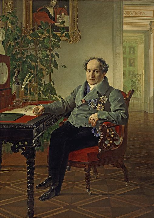 Portrait of A.N. Golitsyn, vintage artwork by Karl Pavlovich Brulloff, A3 (16x12") Poster Print