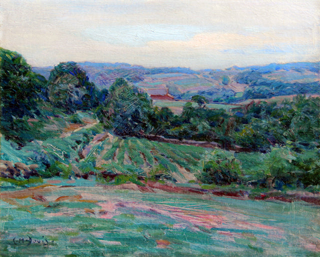 Rolling Hills of Mystic by Charles Harold Davis,A3(16x12")Poster