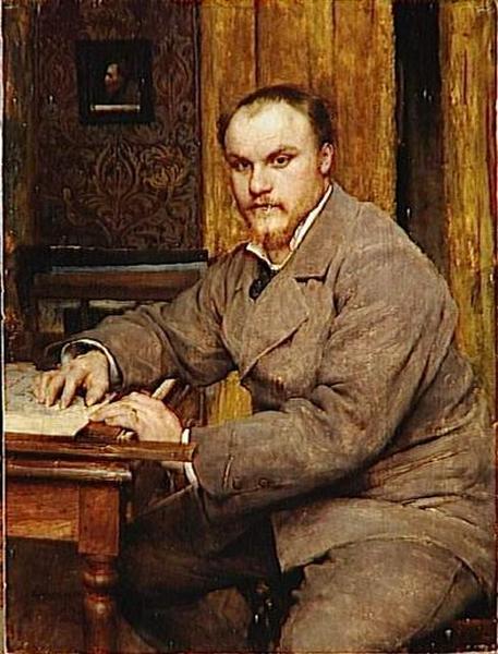 Emile Sebastien-Lepage, vintage artwork by Jules Bastien-Lepage, 12x8" (A4) Poster