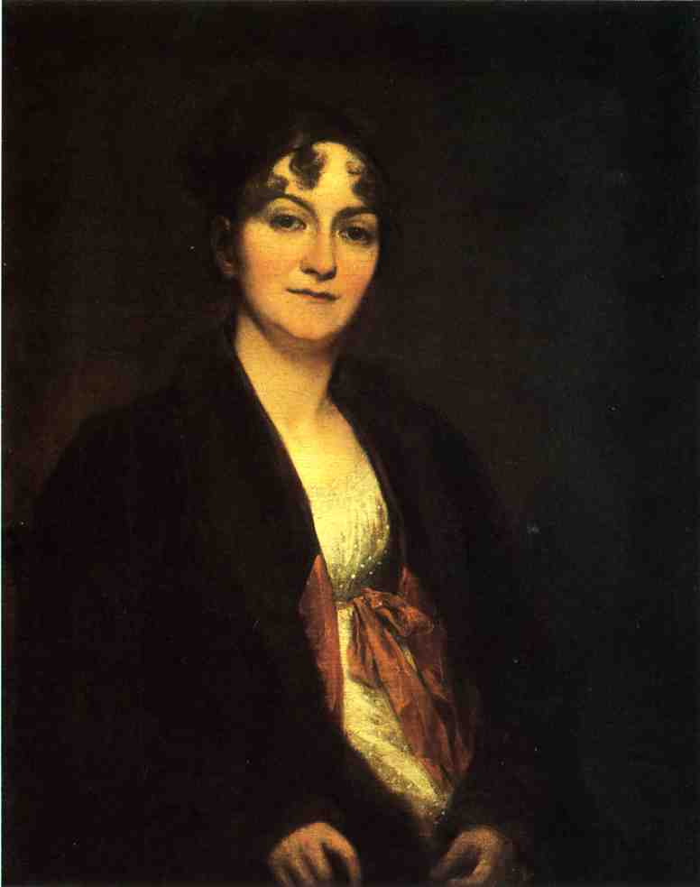Sarah Elizabeth Rogers Hopkins, vintage artwork by John Trumbull, 12x8" (A4) Poster