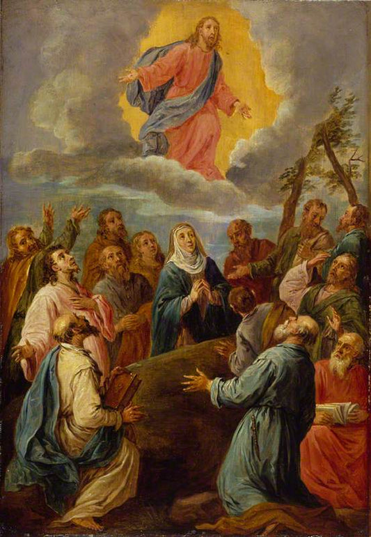 The Ascension (after Leandro Bassano), vintage artwork by David Teniers (II), 12x8" (A4) Poster