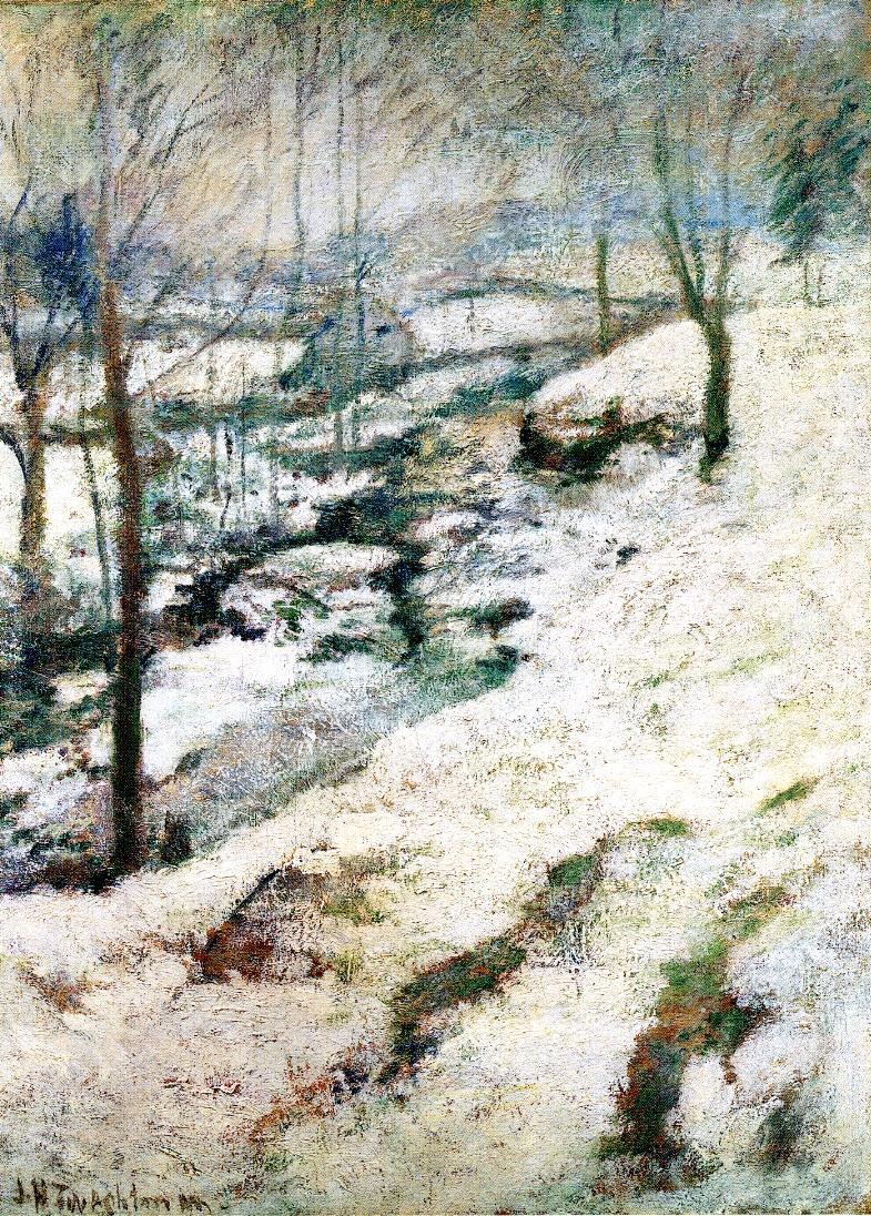 Frozen Brook by John Twachtman,A3(16x12")Poster