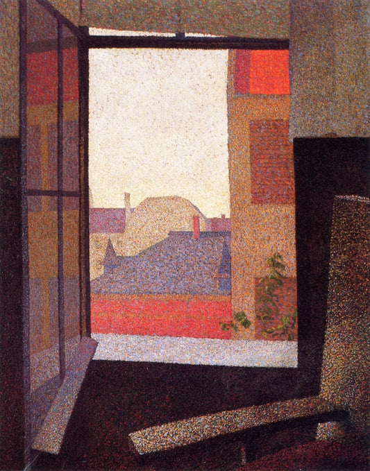 View from the Window, vintage artwork by Arthur Segal, 12x8" (A4) Poster