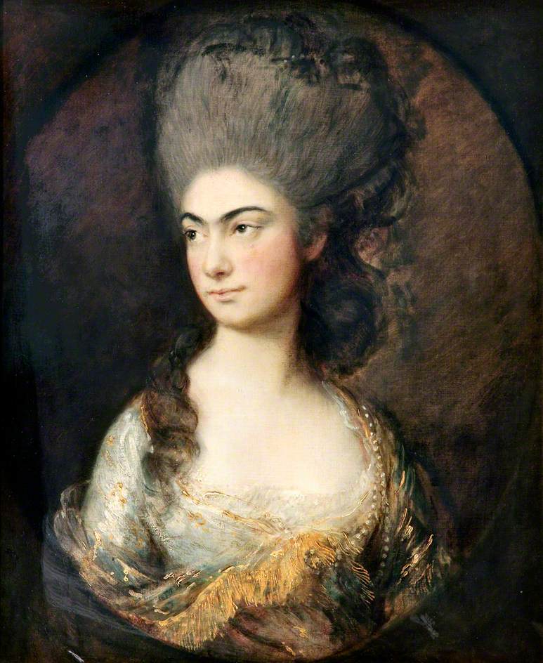 Anne Luttrell, Duchess of Cumberland, vintage artwork by Thomas Gainsborough, 12x8" (A4) Poster