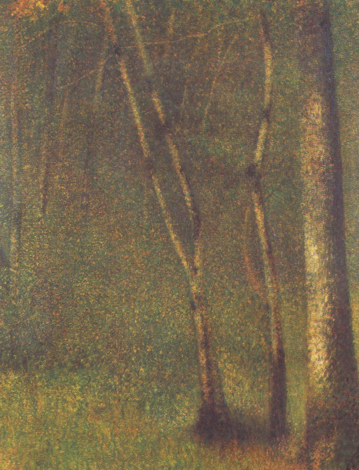 The Forest at Pontaubert by Georges Seurat,A3(16x12")Poster