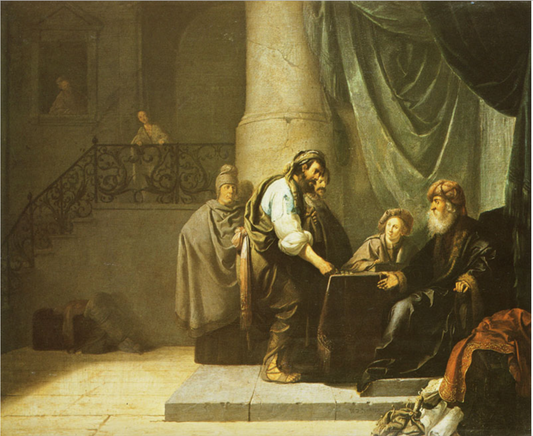The Parable of The Talents, vintage artwork by Willem de Poorter, 12x8" (A4) Poster